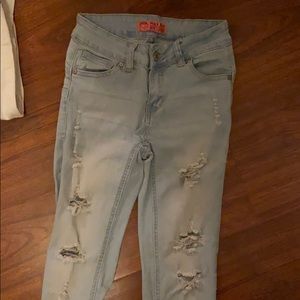 Ight blue ripped jeans